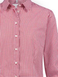 Karierte Bluse Damen Rot/Weiß